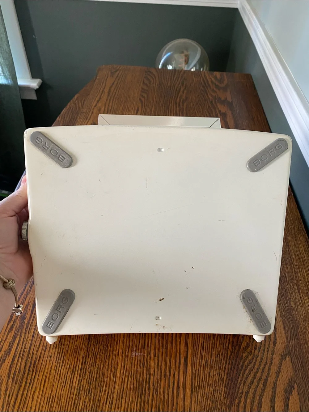 Vintage MCM 1950s Atomic Era Borg Bathroom Scale